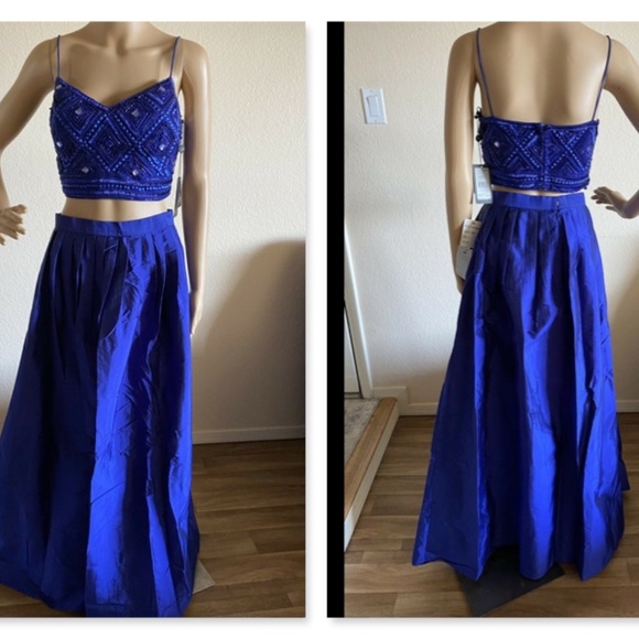 NWT Adrianna Papell Embellished Top Taffeta Size 8 - Picture 2 of 11